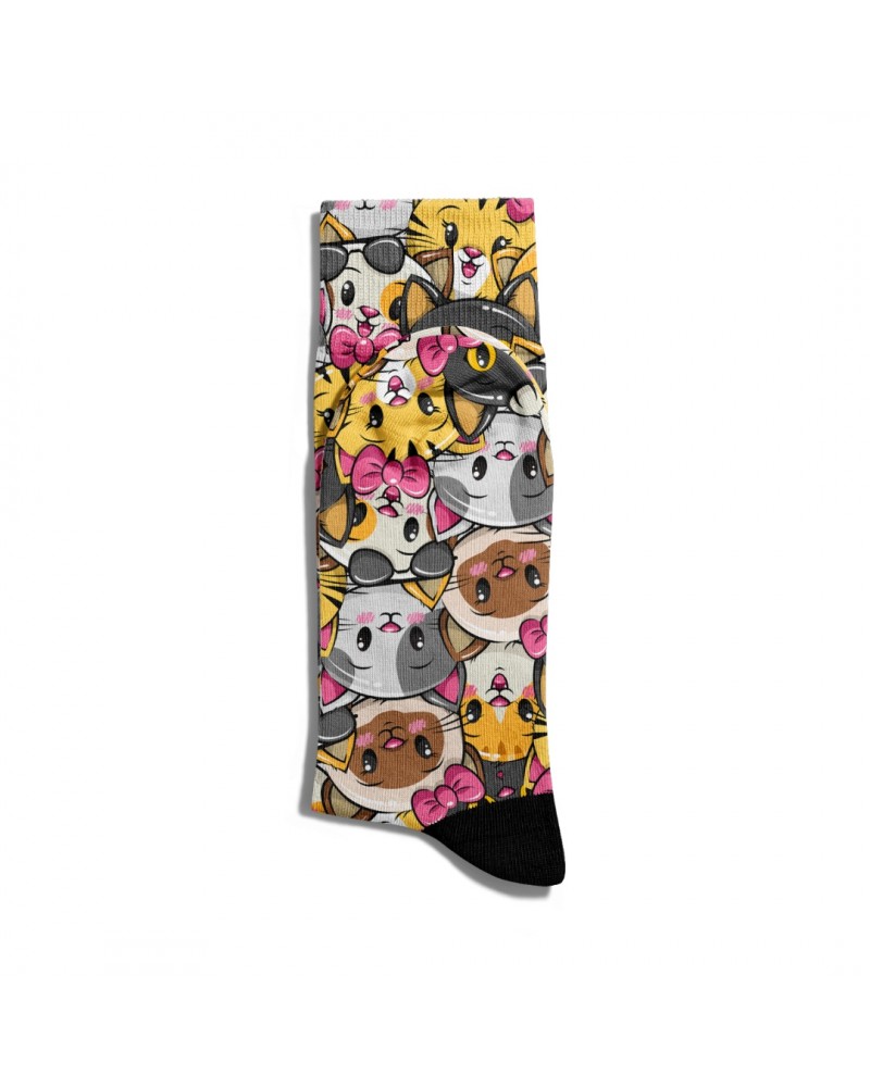 Eğlenceli Çorap Unisex Sevimli Yavru Kediler Baskılı Çorap ECSOKET151