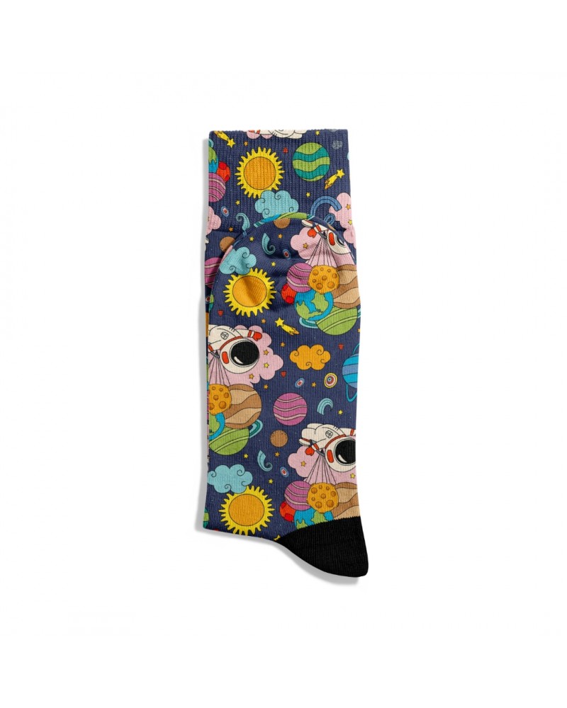 Eğlenceli Çorap  Unisex PopArt Space Dreams Desen Baskılı Çorap ECSOKET453